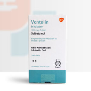 Ventolin inhalador 100mcg/dosis x 200dosis susp inh